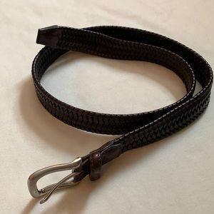 Duluth Trading Company Brown Woven Leather Belt